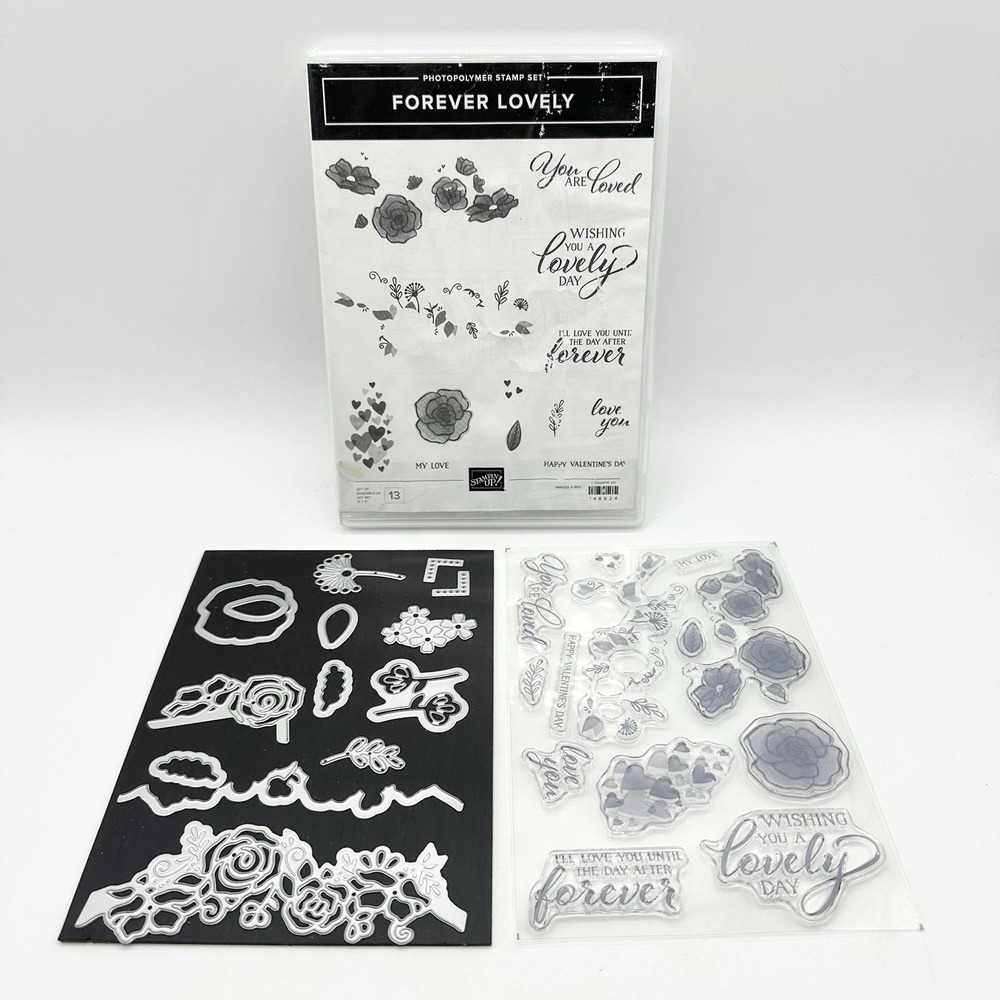 Stampin Up Forever Lovely Photopolymer Stamp Set & Dies READ